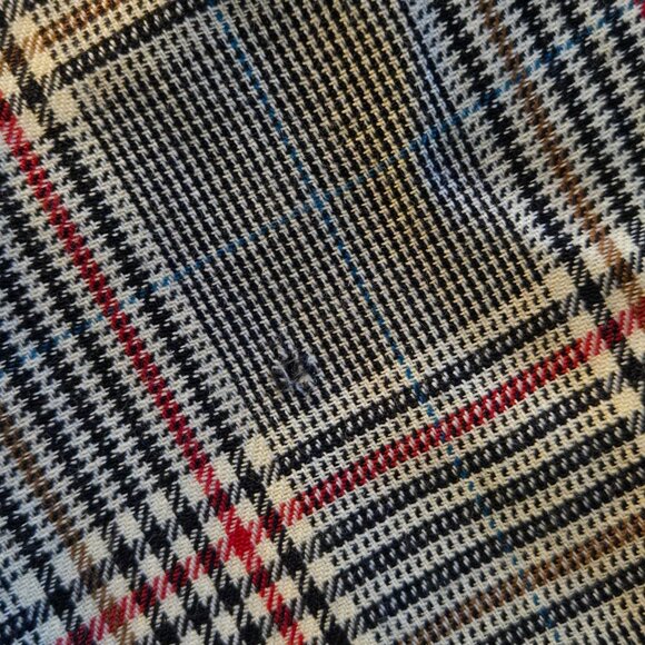 Pendleton Vintage Womens 24 Plaid Wool Trousers Pleated Academia Twee Nerd - Picture 9 of 9